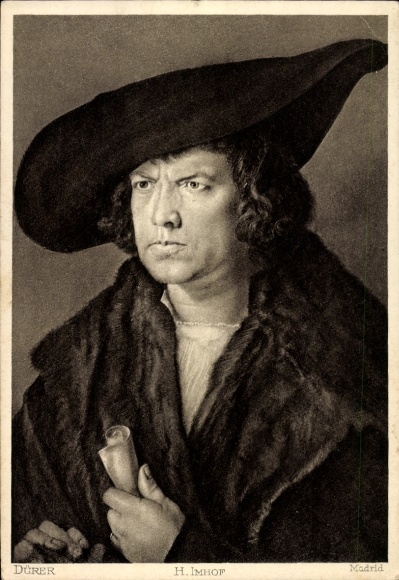 Artists Postcard Dürer, Albrecht, Imhof, portrait