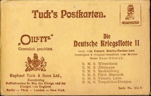 6 artists' PCs in an envelope: The German Navy II by Hans Hörnigk