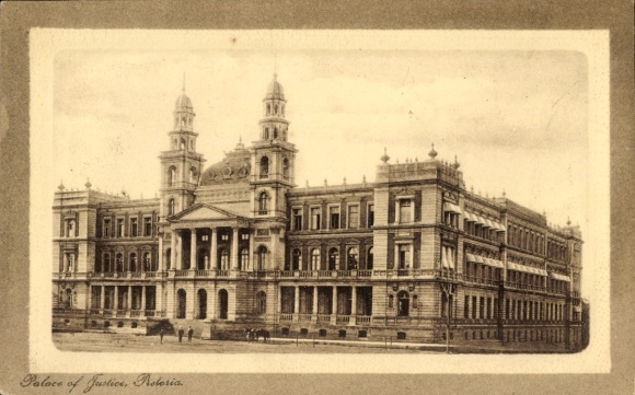 Embosser passe-partout Postcard Pretoria South Africa, Palace of Justice