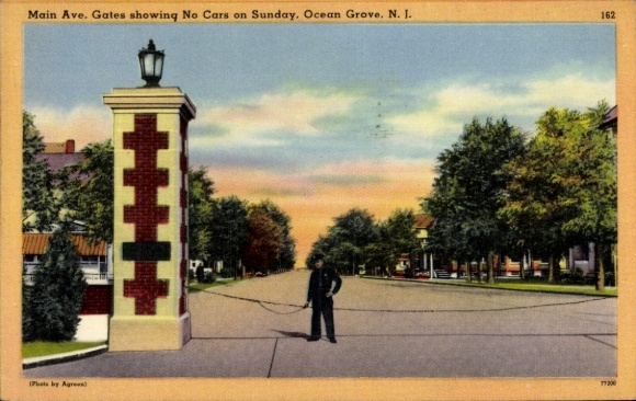 Postcard Ocean City New Jersey USA, Main Street