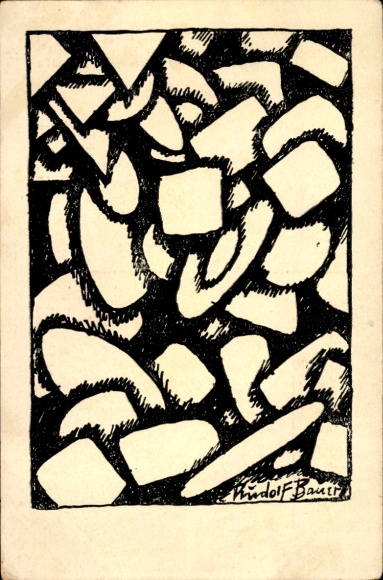 Artist PC Bauer, Rudolf, expressionism, magazine Der Sturm