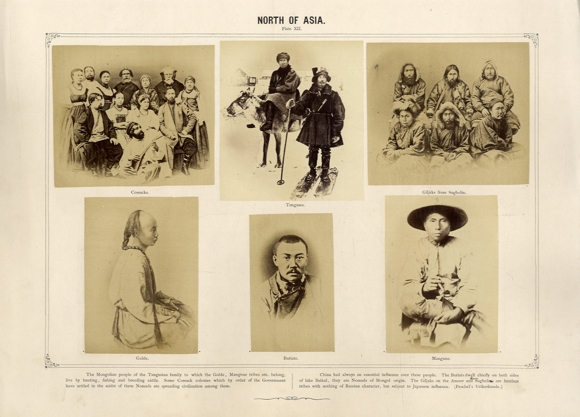 North Asia. Six rare ethnographic original photos, around 1870