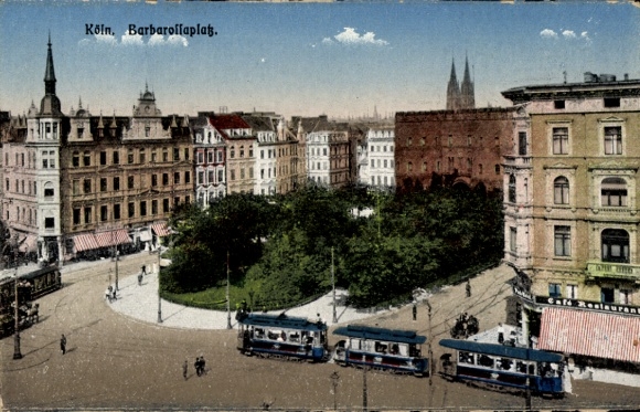 Cologne am Rhein, Barbarossaplatz, tram