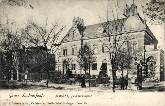 AK Berlin Steglitz Groß Lichterfelde, Post Office I, Bismarckstraße