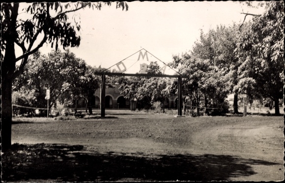 Postcard Bobo Dioulasso Burkina Faso, Entrance to the Military Camp