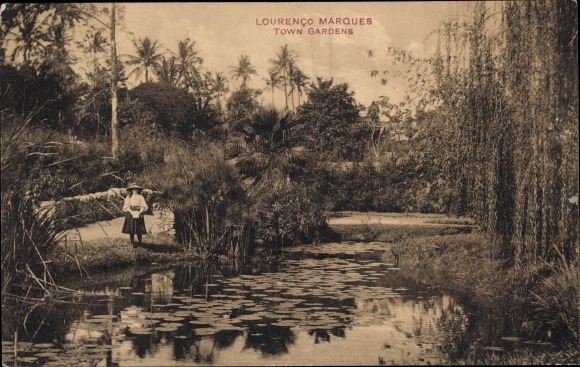 PC Maputo Lourenço Marques Mozambique, city gardens