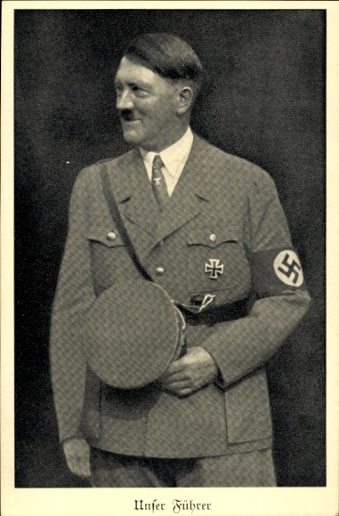 Adolf Hitler, Führer and Reich Chancellor, portrait in party uniform, peaked cap