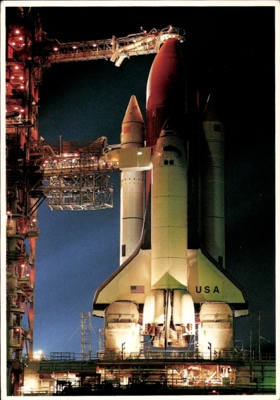 Postcard USA, NASA, space shuttle STS 3