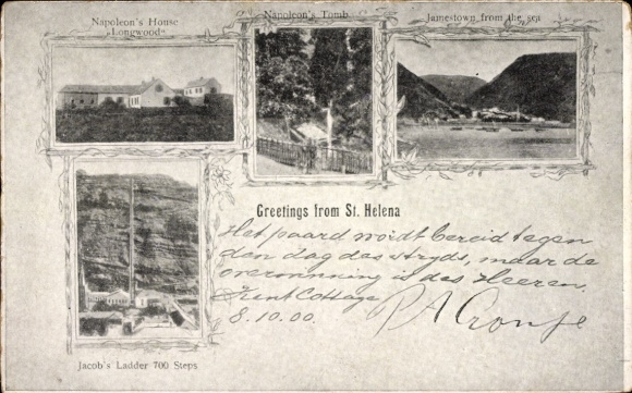 Postcard Jamestown St Helena, South Atlantic, Africa, Napoleon's House