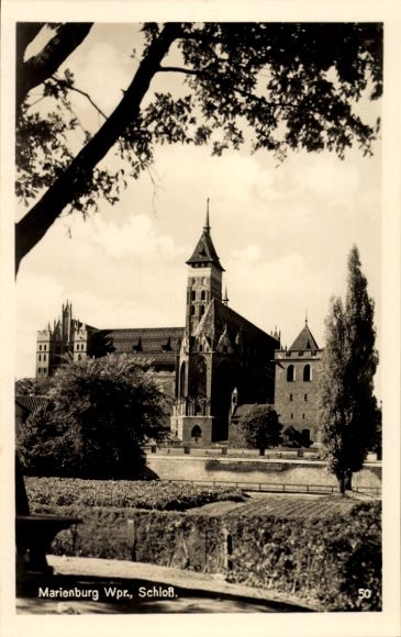 AK Malbork Marienburg West Prussia, Castle, Exterior view