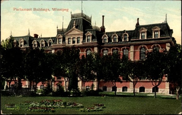Postcard Winnipeg Manitoba Canada, Parliament Buildings
