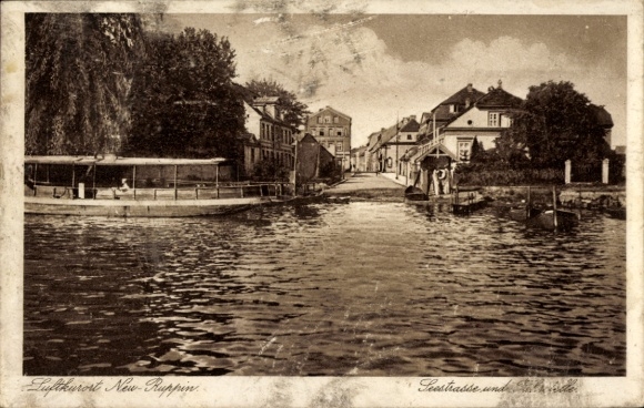 Postcard Neuruppin in Brandenburg, Seestrasse