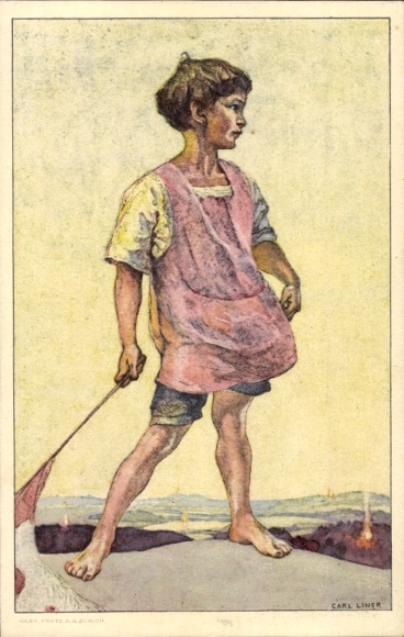 Postal Card Artist Postcard Liner, Carl, Schweizer Bundesfeier 1927 ...