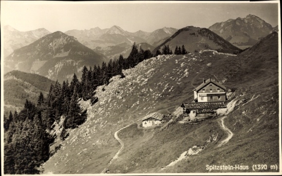 Postcard Erl in Tirol, Spitzstein-Haus