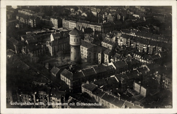 Ludwigshafen am Rhein, Water Tower, Gräfenau School