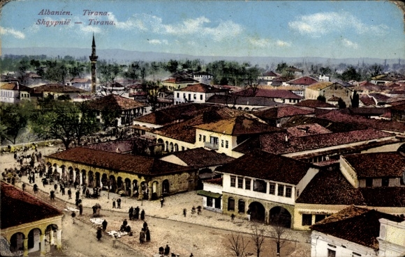 Postcard Tirana Albania, general view