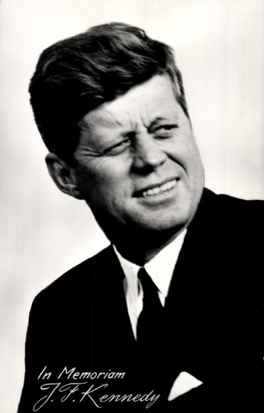 Postcard President of the USA John F. Kennedy, portrait