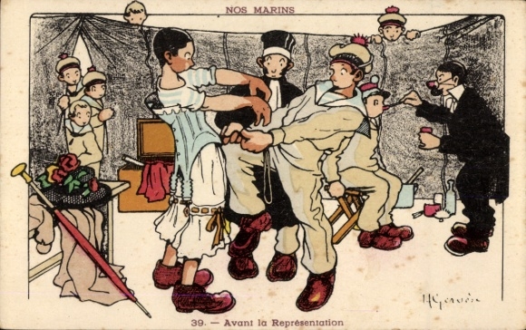 Artist AK French soldiers, marines, soldier life, clothing