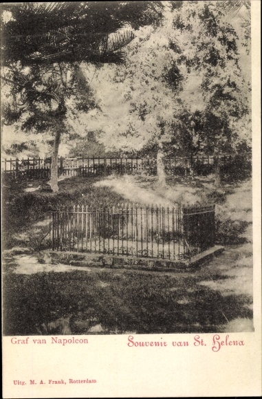 Postcard St Helena, Tomb of Napoleon