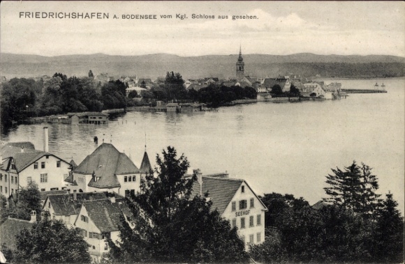 Friedrichshafen am Bodensee, Friedrichshafen am Bodensee, view from the castle, Seehof