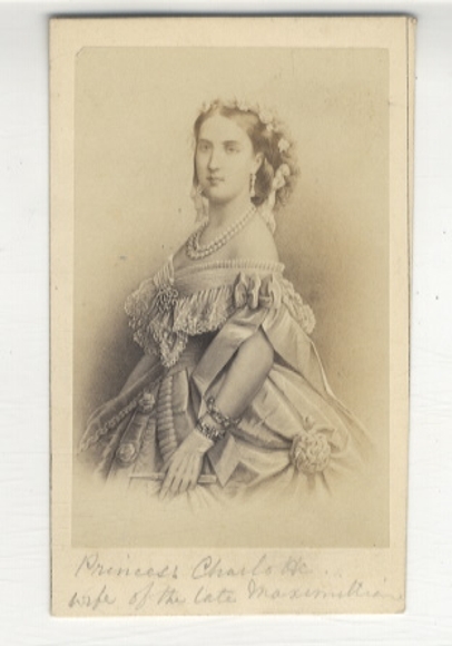 CdV portrait Charlotte of Austria, Empress of Mexico, née of Belgium