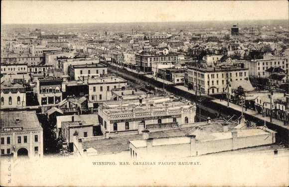 Postcard Winnipeg Manitoba Canada, Canadian Pacific Railway