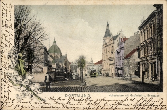 Judaica Academy Dortmund in the Ruhr area, Hohestraße, Grafenhof, Synagogue