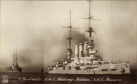 German warships SMS Schleswig-Holstein, SMS Hannover, Imperial Navy, Squadron
