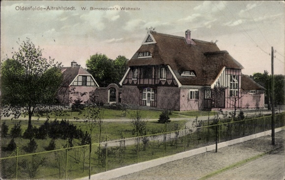 Postcard Hamburg Wandsbek Rahlstedt Oldenfelde, W. Birrenvoven's residence