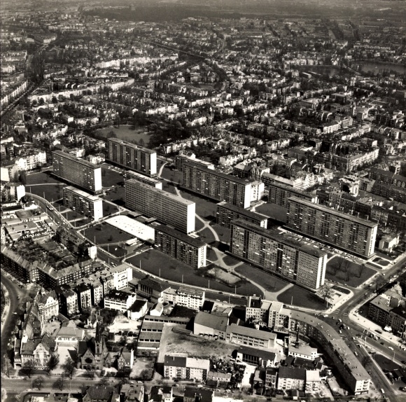 Photo Hamburg Eimsbüttel Rotherbaum, Grindel, high-rise buildings, aerial view