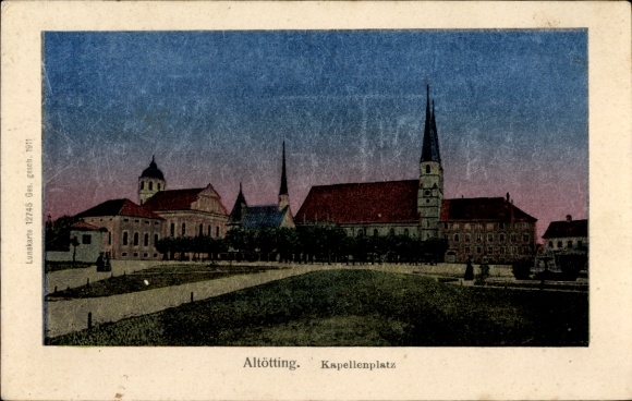 Luna Postcard Altötting in Upper Bavaria, Kapellenplatz