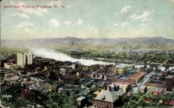 Postcard Wheeling West Virginia USA, general view
