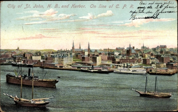 PC St John New Brunswick Canada, harbor