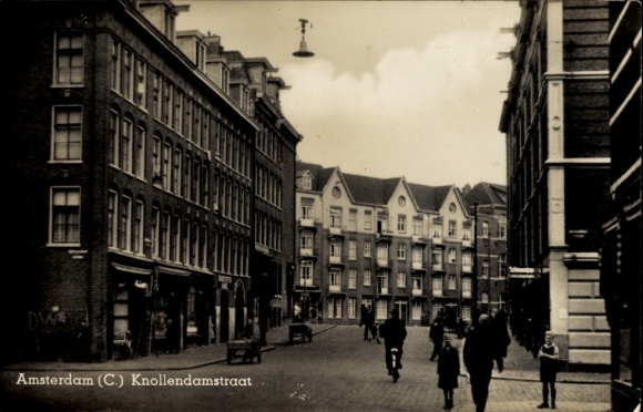 Postcard Amsterdam Nordholland Netherlands, Knollendamstraat