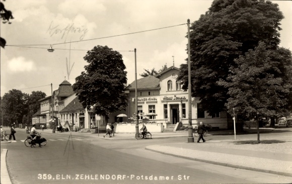 Postcard Berlin Zehlendorf, Potsdamer Straße