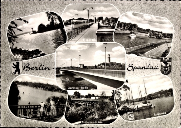 Berlin Spandau, Havel, Frey Bridge, Stößensee and -bridge, Klinke & Co. B 330