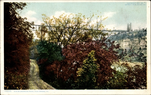 Postcard High Bridge Kentucky USA, Old Wilderness Road