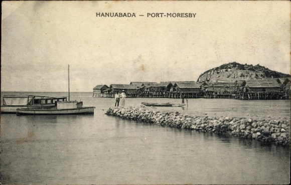 Postcard Hanuabada Papua New Guinea, Port Moresby