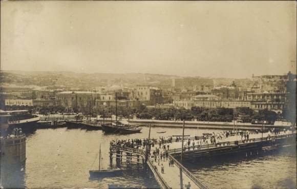 Photo Postcard Baku Azerbaijan, view of the place