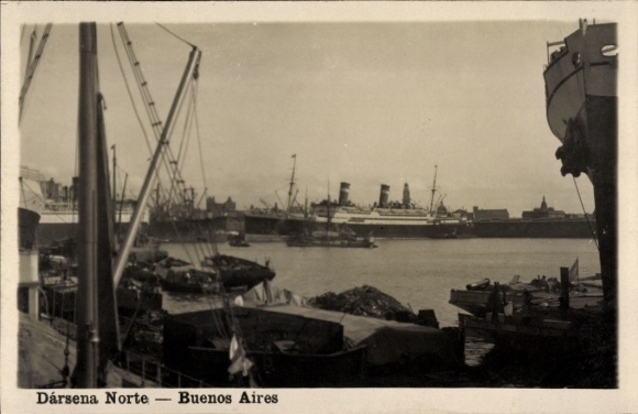 Postcard Buenos Aires, Argentina, Darsena Norte