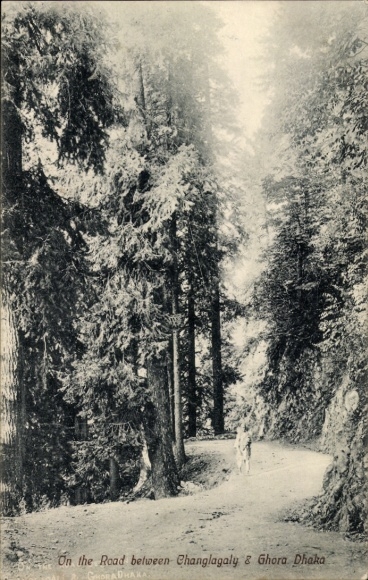 Postcard Changla Gali Pakistan, On the Road, Ghora Dhaka