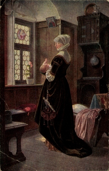 Artist Postcard Niczky, Eduard, My Only Happiness