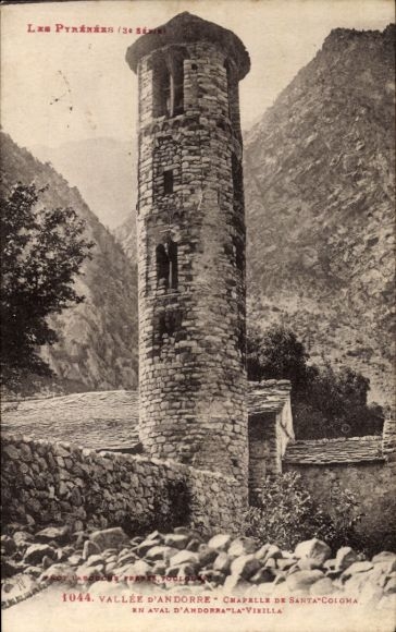 Postcard Santa Coloma Andorra la Vella Andorra, Chapelle