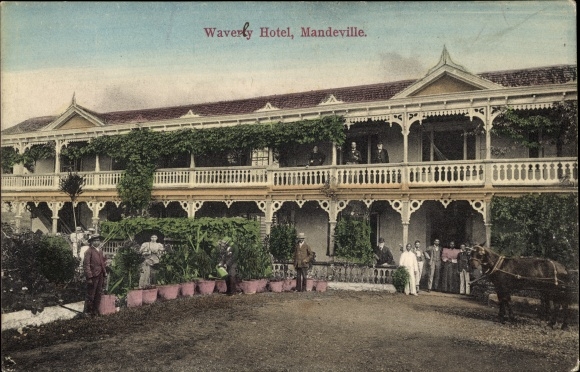 Postcard Mandeville Jamaica, Waverly Hotel