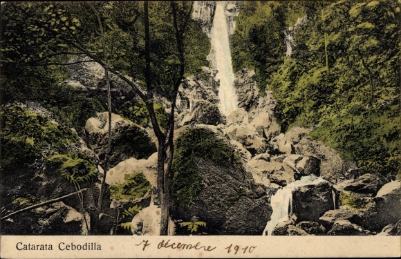 Postcard Costa Rica, Cebodilla Waterfall, Wasserfall