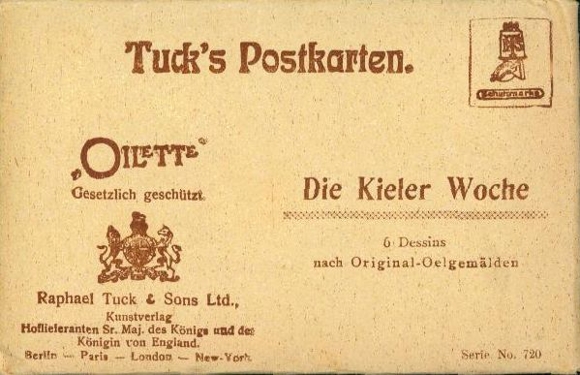 6 artists' PCs in an envelope: Kiel Week by Alex Kircher, Oilette series