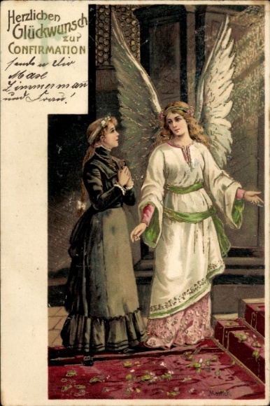 Postcard Congratulations on your Confirmation, Angel