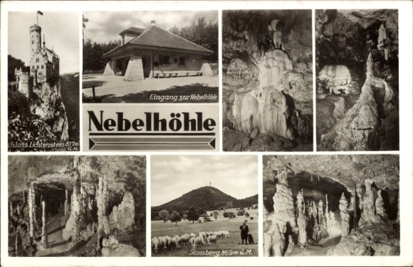 Lichtenstein Castle in Württemberg, Nebelhöhle (Fog Cave), Rossberg