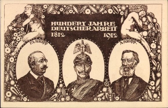 PC One Hundred Years of German Labor, Kaiser Wilhelm II, Krupp, 1912