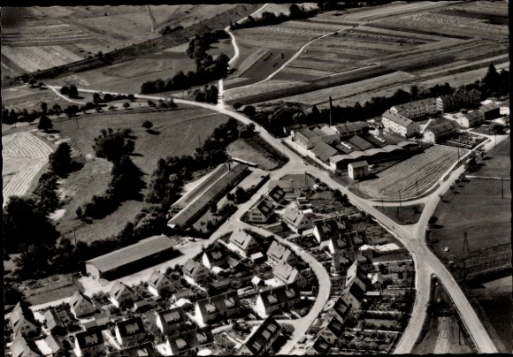 Postcard Germany, aerial photograph